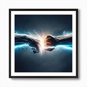 Two Fists Fighting Art Print