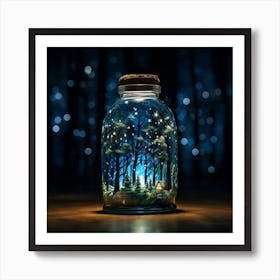 Night In A Bottle 1 Art Print