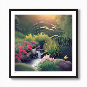 Silent Spring Garden Flowers Art Art Print