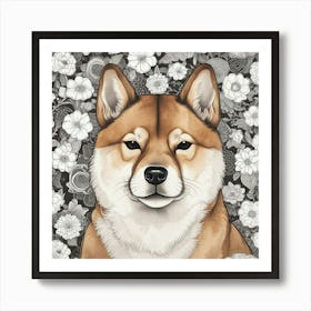 Shiba Inu 49 Art Print