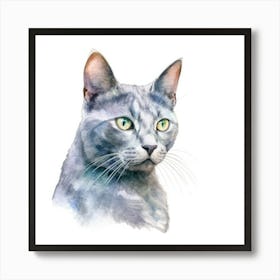 Seychellois Cat Portrait Art Print