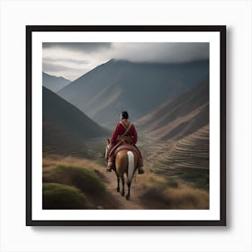 Man On Horseback Art Print