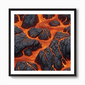 Lava texture 29 Art Print