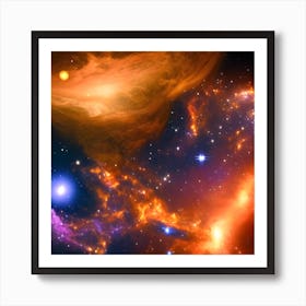 Galaxy In Space Art Print