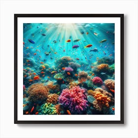 Coral Reef 1 Art Print