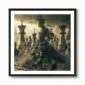 Reign of the Chess Monarch Art Print