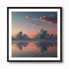 Sunset Clouds Ar2 Art Print