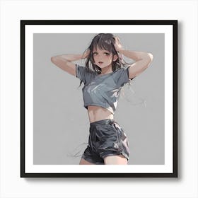 Anime Girl Art Print