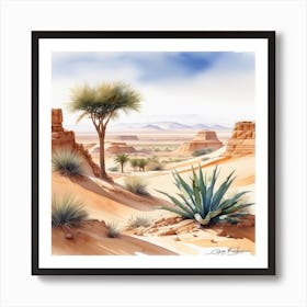 Desert Landscape 131 Art Print