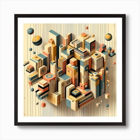 Geometric City Art Print