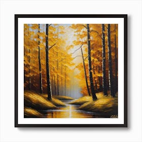 Autumn In The Forest 9 Art Print