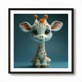 Cute Giraffe 16 Art Print