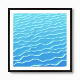Wavy Sea Surface Art Print