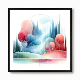 Abstract Landscape 5 Art Print