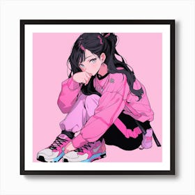 Anime Girl 1 Art Print