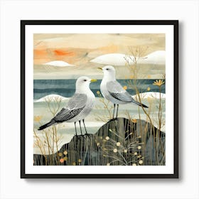 Bird In Nature Seagull 1 Art Print