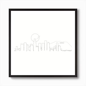 Los Angeles Skyline Art Print