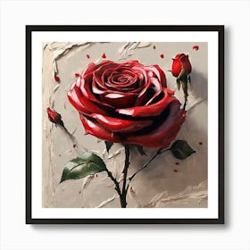 Red Rose Art Print