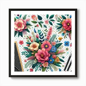 Floral Bouquet 1 Art Print