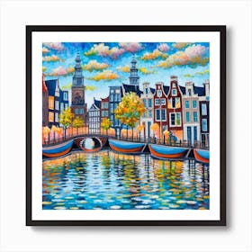 Amsterdam Jigsaw Puzzle Art Print