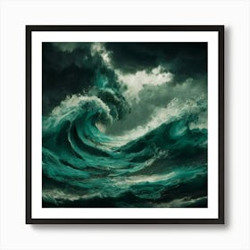 Stormy Sea 5 Art Print