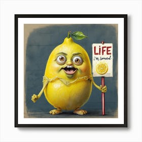 Life Is A Lemon Art Print