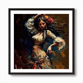 Flamenco Dancer Art Print