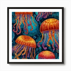 Jellyfish Art Print