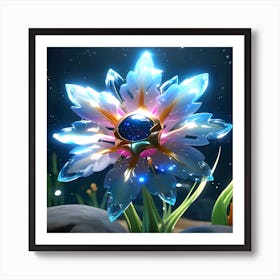 Flower In The Water 5 Art Print