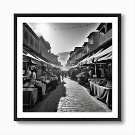 Street Market Art Print