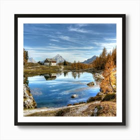 Lake In The Mountains Art Print