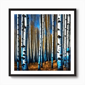 Birch Trees 18 Art Print