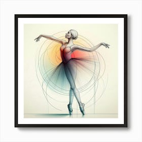 A delicate ballerina 1 Art Print