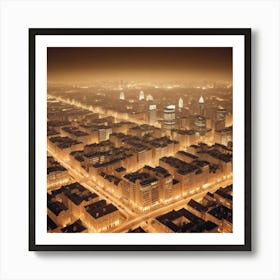 Berlin At Night Art Print