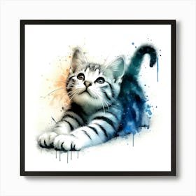 Creative Feline Cat Artwork 57 Art Print