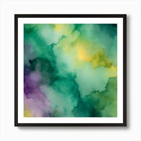 Abstract Watercolor Painting 10 Art Print