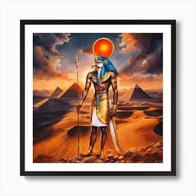 Egyptian god Ra Póster