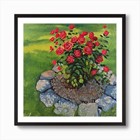 Roses In The Garden Art Print