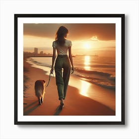 Beach Walk1 Art Print