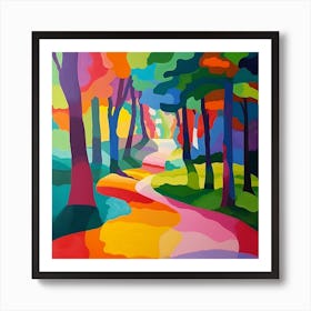 Abstract Park Collection Suan Luang Rama Ix Park Bangkok 1 Art Print