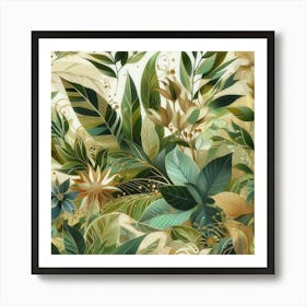 Tropical Leaves 1 Art Print