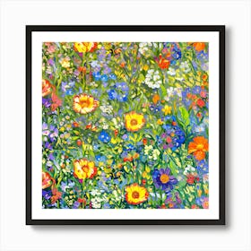 Garden Of Flowers Art Print