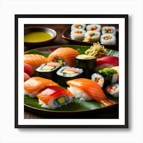 Sushi On A Plate Art Print