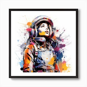 Space Girl Art Print