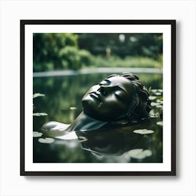 Lady of the pond  Art Print