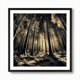 Dark Forest 25 Art Print