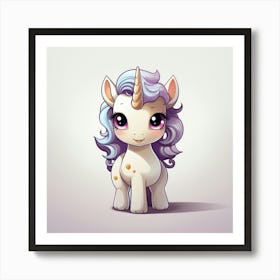 Cute Unicorn 143 Art Print