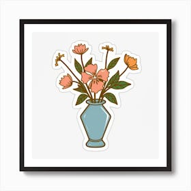 Flowers In A Vase 6 Art Print