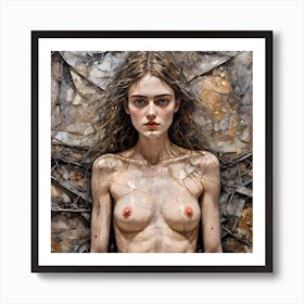 'The Naked Woman' All about Eve Serie  Art Print