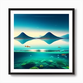 Underwater Seascape Art Print